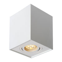 Spectrum CHLOE GU10 quadratische verstellbare Spot weiß, IP20, ideal für den Innenbereich mit Aluminiumgehäuse