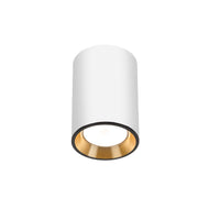 Spectrum CHLOE MINI LED Deckenstrahler, 1x GU10 Fassung, Aufbau, Weiß/Gold, IP20 Aluminium