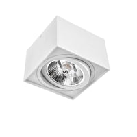 Spectrum CHLOE AR111 GU10 quadratische LED-Spot, IP20, weiß, Aluminiumgehäuse, 250V, Innenbereich, lange Lebensdauer