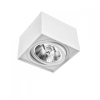 Spectrum CHLOE AR111 GU10 quadratische LED-Spot, IP20, weiß, Aluminiumgehäuse, 250V, Innenbereich, lange Lebensdauer