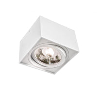 Spectrum CHLOE AR111 GU10 quadratische LED-Spot, IP20, weiß, Aluminiumgehäuse, 250V, Innenbereich, lange Lebensdauer