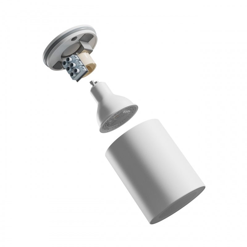 Spectrum CHLOE GU10 LED Deckenstrahler weiß rund 70x90mm IP44 wasserdicht und energiesparend für den Inneneinsatz