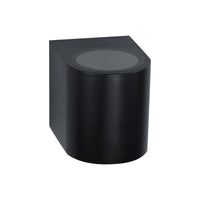 Spectrum LED GU10 Wandleuchte Schwarz IP54 250V Polycarbonat-Gehäuse 95x80x73mm für Innen- und Außenbereich