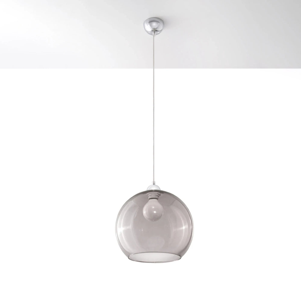 Sollux Lighting BALL Hängeleuchte, Graphitoberfläche, LED kompatibel, 220-240V, IP20, Aluminium und Stahl