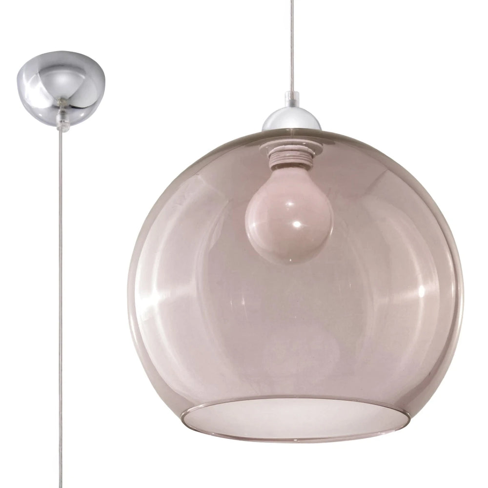 Sollux Lighting BALL Hängeleuchte, Graphitoberfläche, LED kompatibel, 220-240V, IP20, Aluminium und Stahl
