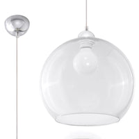 Sollux Lighting BALL hanging lamp, transparent shade, 220-240V, IP20, CE RoHS, Aluminum Brass finish