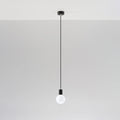 Sollux Lighting Edison Hängelampe Schwarz, LED kompatibel, Aluminium mattgold Messingoptik, 220-240V, IP20, CE RoHS