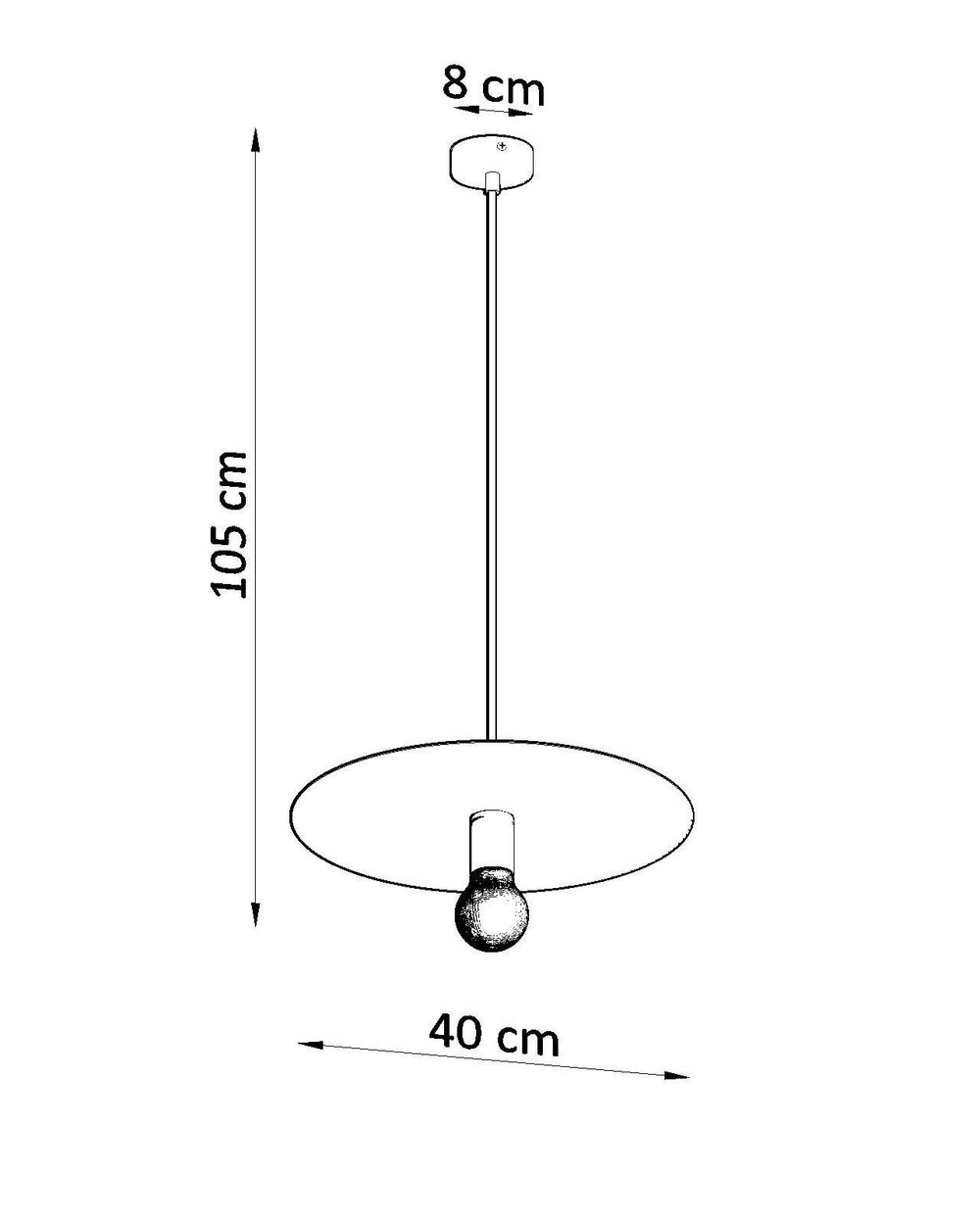 Sollux Lighting FLAVIO Grey LED Hanging Lamp, IP20 Pendant Light, 220-240V, CE RoHS Certified
