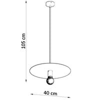 Sollux Lighting FLAVIO graue LED-Hängeleuchte, IP20 Pendelleuchte, 220-240V, CE RoHS zertifiziert