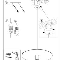 Sollux Lighting FLAVIO graue LED-Hängeleuchte, IP20 Pendelleuchte, 220-240V, CE RoHS zertifiziert