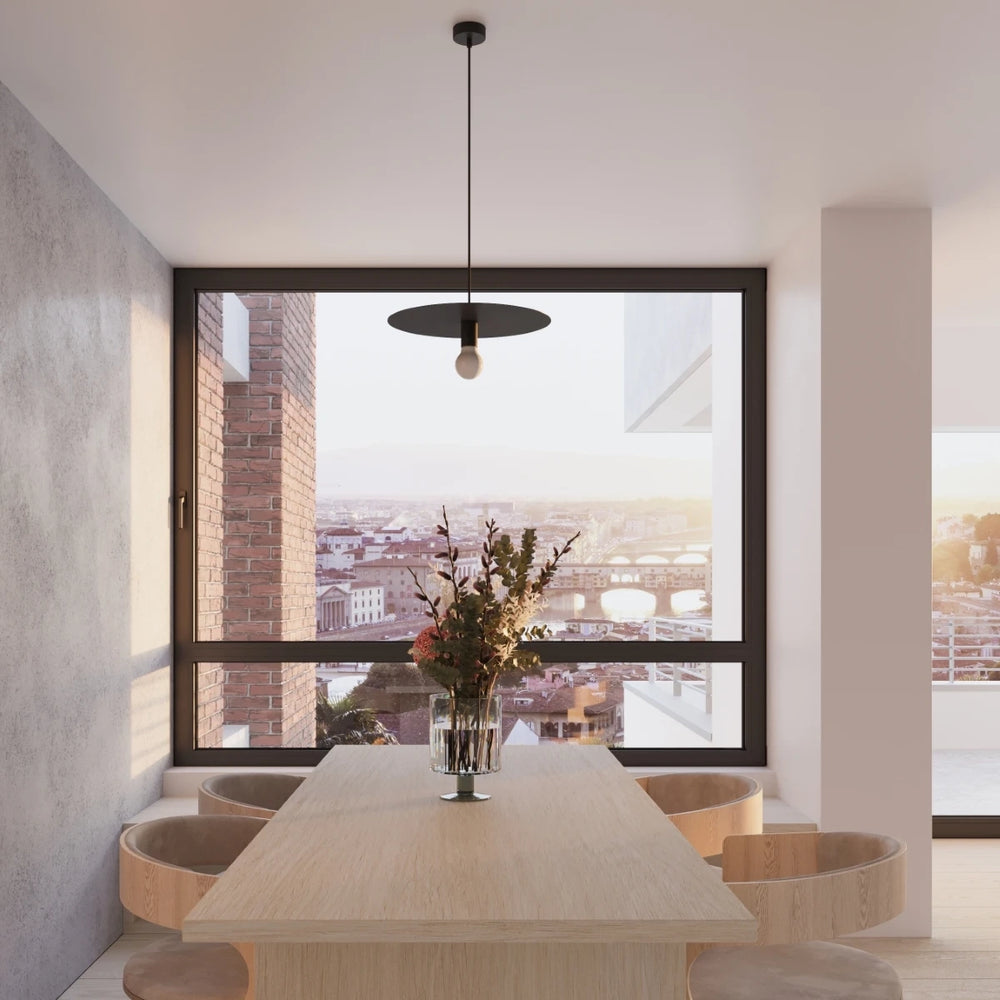 Sollux Lighting FLAVIO hanging lamp, Black, aluminium, IP20, 220-240V, max 50W LED, CE RoHS certified