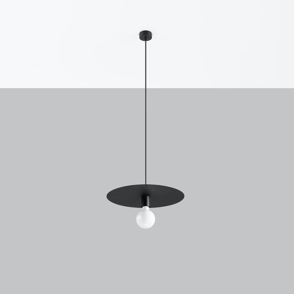 Sollux Lighting FLAVIO hanging lamp, Black, aluminium, IP20, 220-240V, max 50W LED, CE RoHS certified