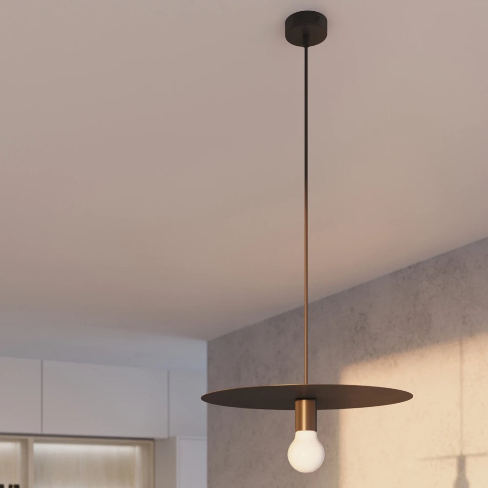 Sollux Lighting FLAVIO hanging lamp, Black, aluminium, IP20, 220-240V, max 50W LED, CE RoHS certified