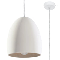 Sollux Lighting Flawiusz ceramic pendant lamp, LED compatible, IP20, 220-240V, 50W max, Matte Gold finish