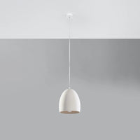 Sollux Lighting Flawiusz ceramic pendant lamp, LED compatible, IP20, 220-240V, 50W max, Matte Gold finish