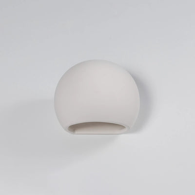 Sollux Lighting GLOBE Keramik-Wandleuchte, E27-Fassung, Weiße Ausführung, IP20, 220-230V, 145x180x110mm