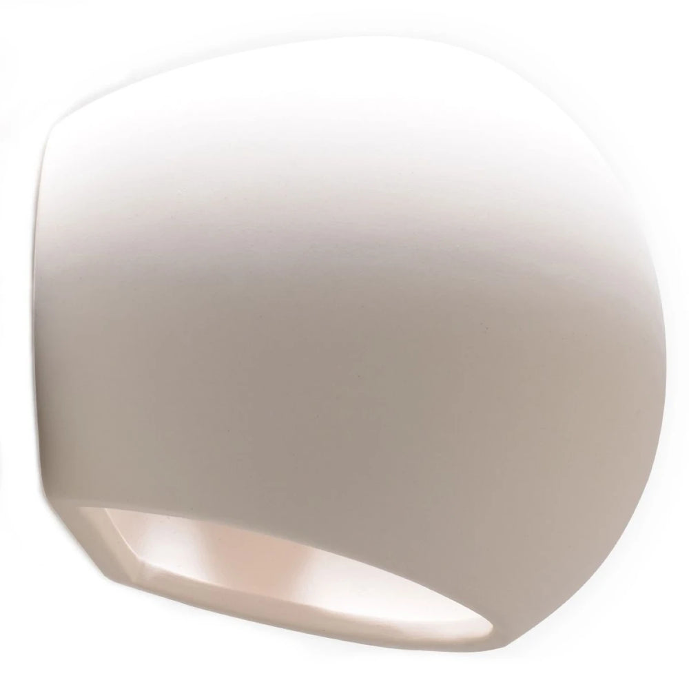 Sollux Lighting GLOBE Keramik-Wandleuchte, E27-Fassung, Weiße Ausführung, IP20, 220-230V, 145x180x110mm