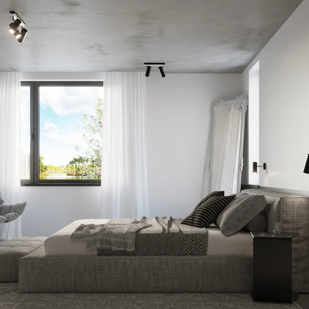 Sollux Lighting LED ceiling spotlight Black Silver 3xGU10, IP20, aluminium, 220-240V, CE RoHS