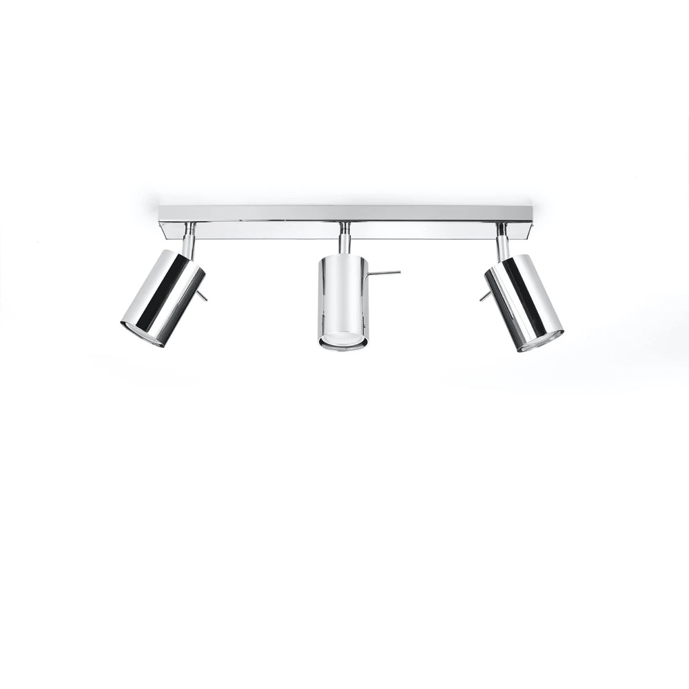 Sollux Lighting LED Deckenstrahler Chromring, 3x GU10, 220-240V, IP20, Aluminium, CE RoHS