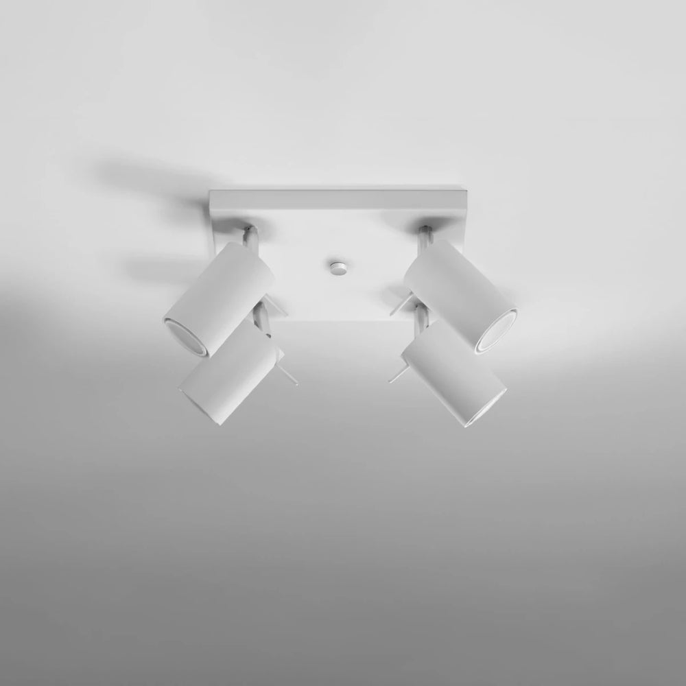 Sollux Lighting LED Deckenstrahler RING, 4xGU10, IP20, 220-240V, mattgoldenes Aluminium, CE RoHS