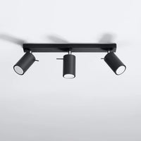 Sollux Lighting LED Deckenstrahler RING Schwarz, 3xGU10, IP20, Aluminium, CE RoHS