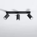 Sollux Lighting LED Deckenstrahler RING Schwarz, 3xGU10, IP20, Aluminium, CE RoHS