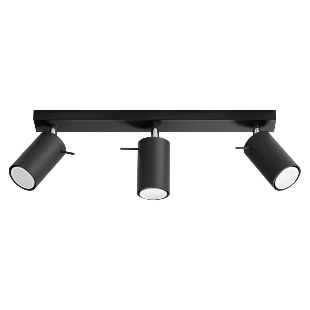 Sollux Lighting LED Deckenstrahler RING Schwarz, 3xGU10, IP20, Aluminium, CE RoHS
