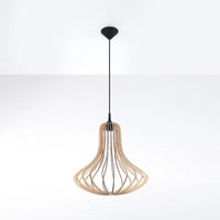 Sollux Lighting LED-Hängelampe ELZA mit E27-Fassung, IP20, 220-240V, Aluminium Mattschwarz-Gold