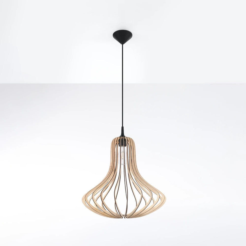 Sollux Lighting LED-Hängelampe ELZA mit E27-Fassung, IP20, 220-240V, Aluminium Mattschwarz-Gold