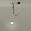 Sollux Lighting LED Pendelleuchte Edison 1 Schwarz, 220-240V, IP20, 50W max, Aluminium und Stahl, CE RoHS
