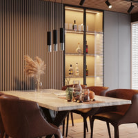 Sollux Lighting LED pendant lamp Loopez Black Chrome, 1x GU10, IP20, 220-240V, Aluminium