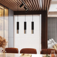 Sollux Lighting LED pendant lamp Loopez Black Chrome, 1x GU10, IP20, 220-240V, Aluminium