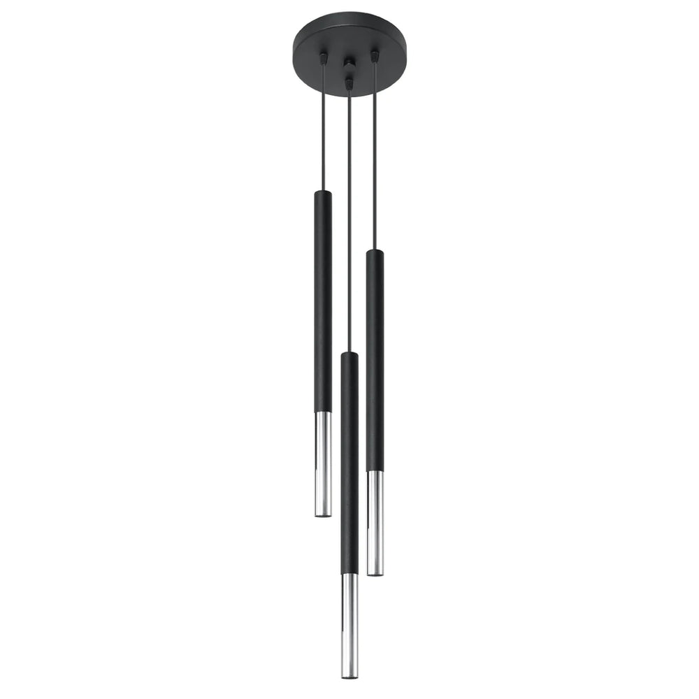 Sollux Lighting LED Pendelleuchte MOZAICA 3xG9 Fassungen, Schwarz Chrom, Aluminium, IP20, CE RoHS