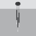 Sollux Lighting LED Pendelleuchte MOZAICA 3xG9 Fassungen, Schwarz Chrom, Aluminium, IP20, CE RoHS
