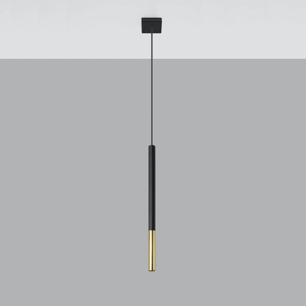 Sollux Lighting LED Pendelleuchte MOZAICA Schwarz Gold, 1xG9 Fassung, Aluminium, IP20, CE RoHS