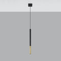 Sollux Lighting LED Pendelleuchte MOZAICA Schwarz Gold, 1xG9 Fassung, Aluminium, IP20, CE RoHS