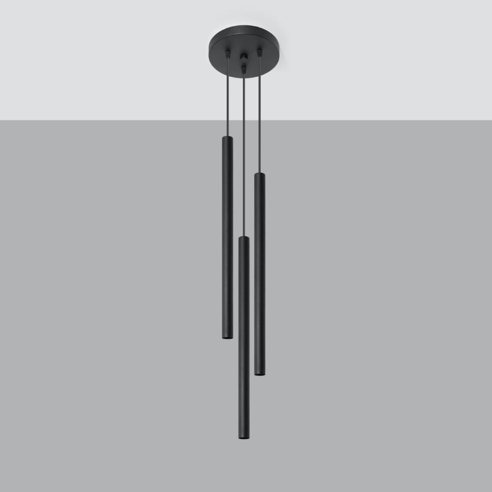 Sollux Lighting LED Hängeleuchte Schwarz PASTELO, 3xG9 Fassungen, Aluminium, IP20, CE RoHS, 220-240V
