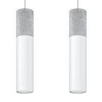 Sollux Lighting LED pendant light Borgio, 2xGU10, IP20, 220-240V, Aluminium and Steel, Matte Gold finish
