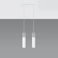 Sollux Lighting LED pendant light Borgio, 2xGU10, IP20, 220-240V, Aluminium and Steel, Matte Gold finish