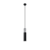 Sollux Lighting LED pendant light Borgio Black Concrete, 1x GU10, IP20, 220-240V, CE RoHS