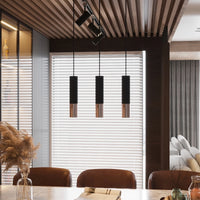 Sollux Lighting LED Hängelampe LOOPEZ Schwarz Kupfer, 1xGU10, E27 Fassung, IP20, Aluminium, 220-240V