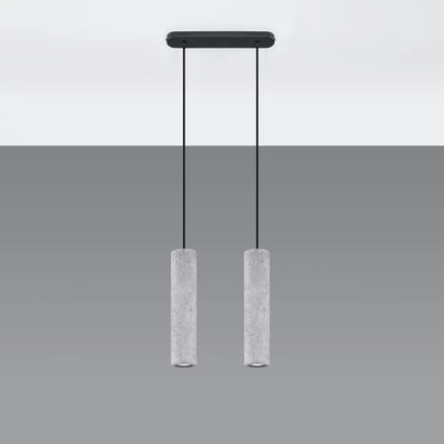 Sollux Lighting LED pendant light LUVO with 2x GU10 sockets, IP20, aluminium matte gold, 220-240V