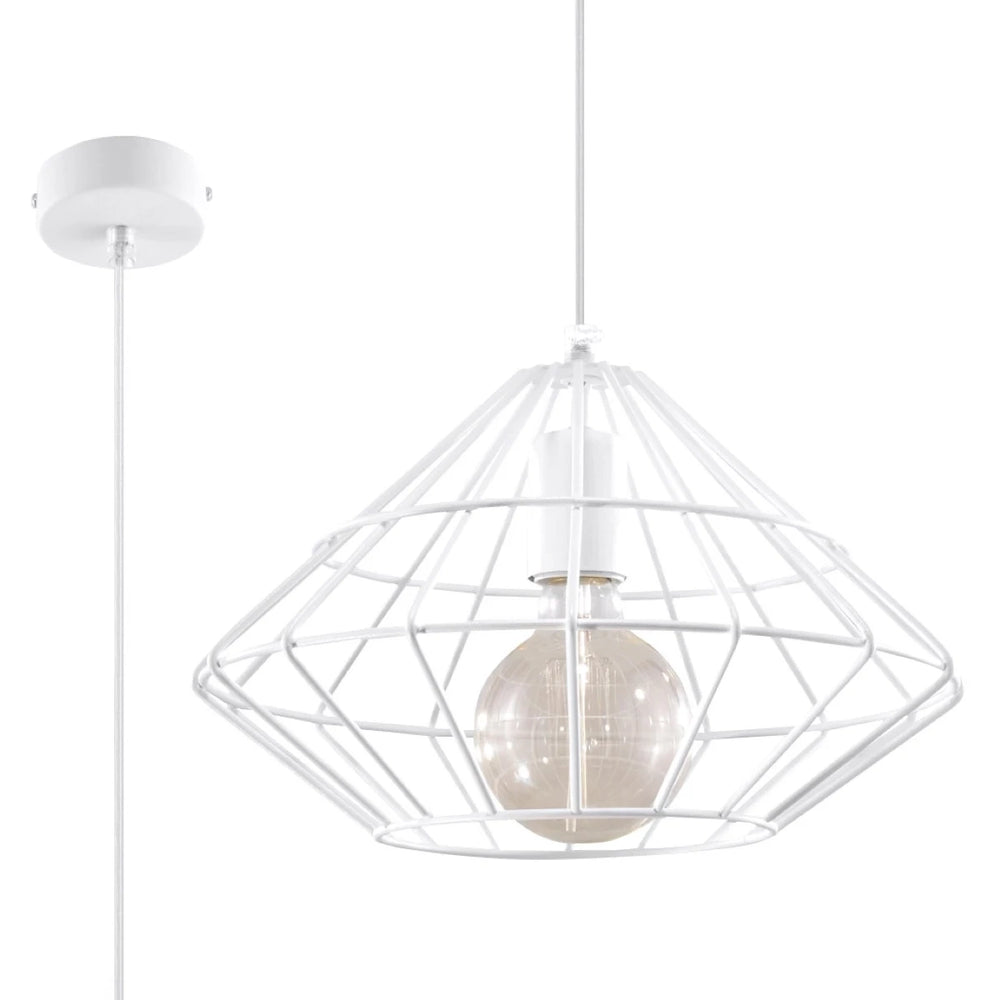 Sollux Lighting LED pendant light Mandelino with E27 socket, IP20, Matte Gold Brass, 220-240V, CE RoHS