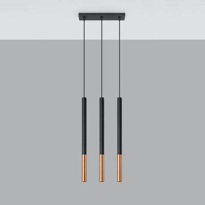 Sollux Lighting LED pendant light MOZAICA Black Copper, 3xG9, 220-240V, IP20, Aluminum, CE RoHS