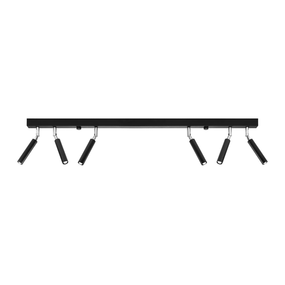 Sollux Lighting LED plafondspot zwart EYETECH, 6xG9 fitting, IP20, aluminium mat goud messing, 220-240V