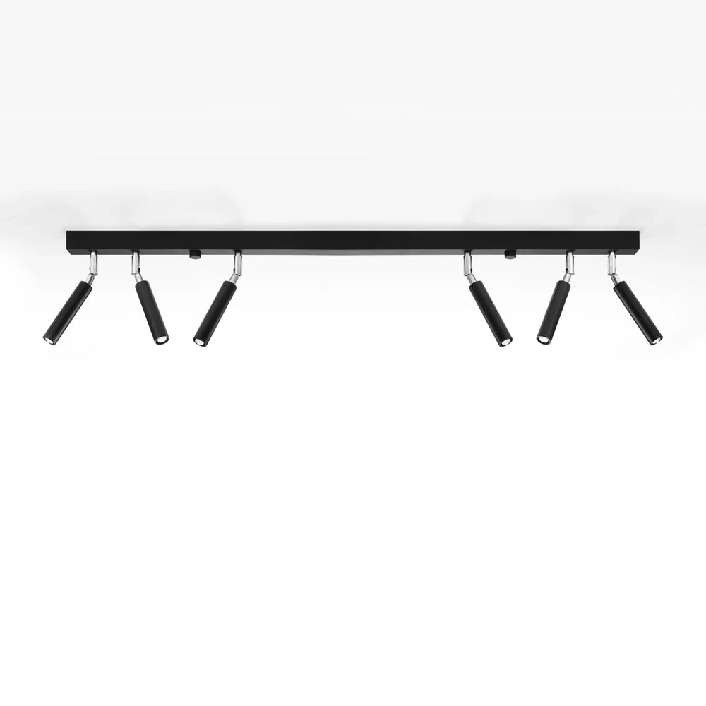 Sollux Lighting LED plafondspot zwart EYETECH, 6xG9 fitting, IP20, aluminium mat goud messing, 220-240V