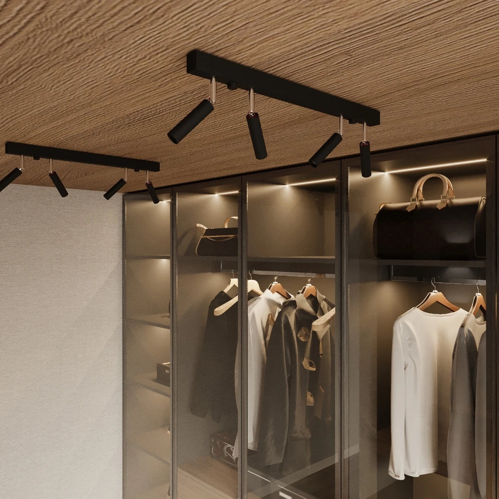 Sollux Lighting LED Deckenstrahler schwarz EYETECH, 6xG9 Fassung, IP20, Aluminium matt gold Messing, 220-240V