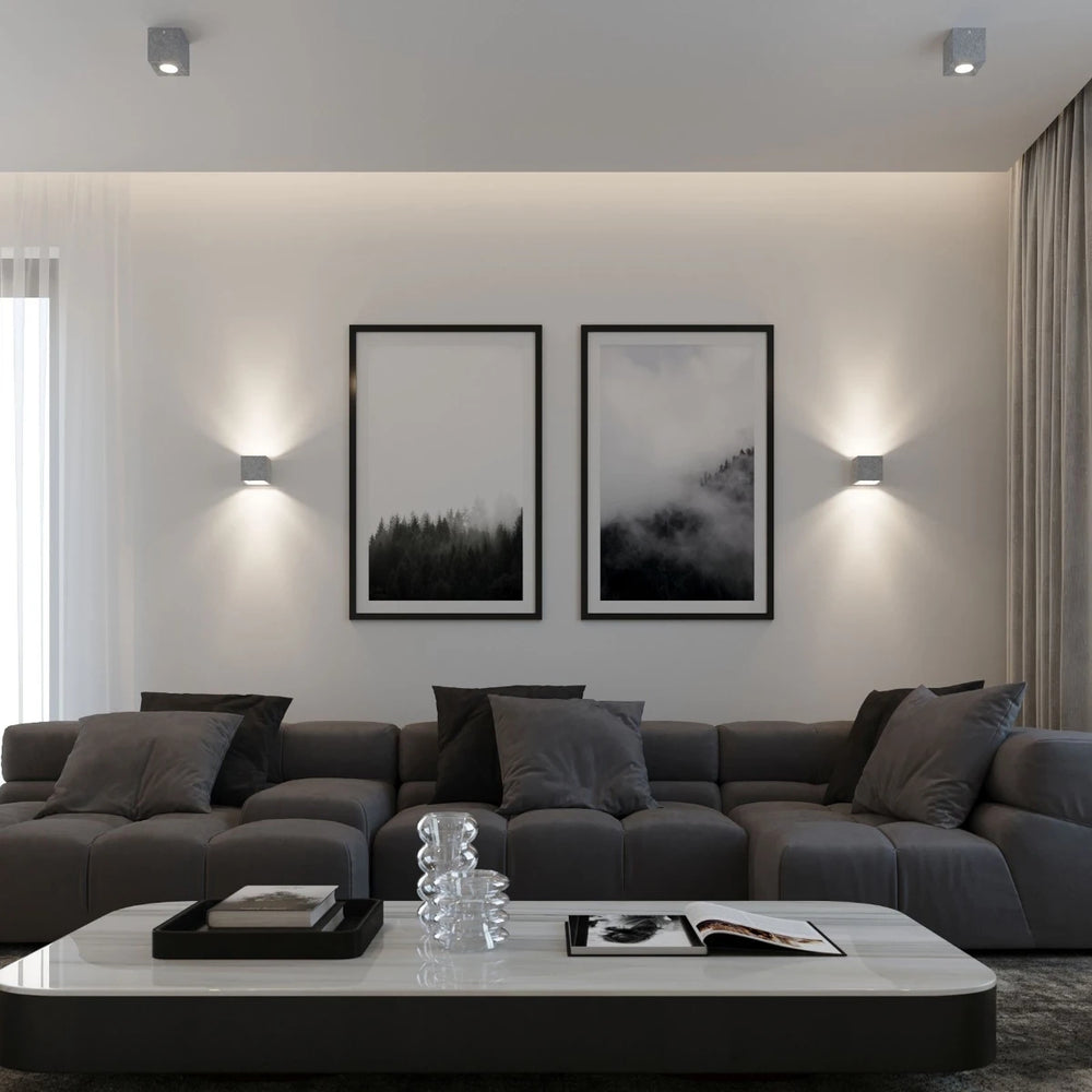 Sollux Lighting LED Wandleuchte QUAD, G9-Fassung, IP20, 220-240V, Aluminium mattgoldene Oberfläche, CE RoHS zertifiziert