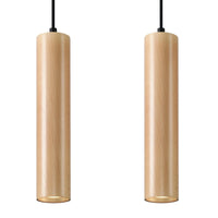 Sollux Lighting LINO 2 LED pendant lamp, IP20, 220-240V, 50W max, Aluminium Matte Gold, CRI 80, CE RoHS