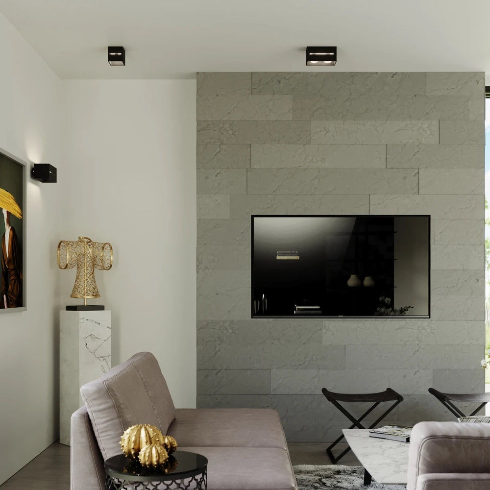 Sollux Lighting LOBO MAXI LED Wandleuchte Schwarz, IP20, Aluminium, 220-240V, max 50W, CRI 80, CE RoHS
